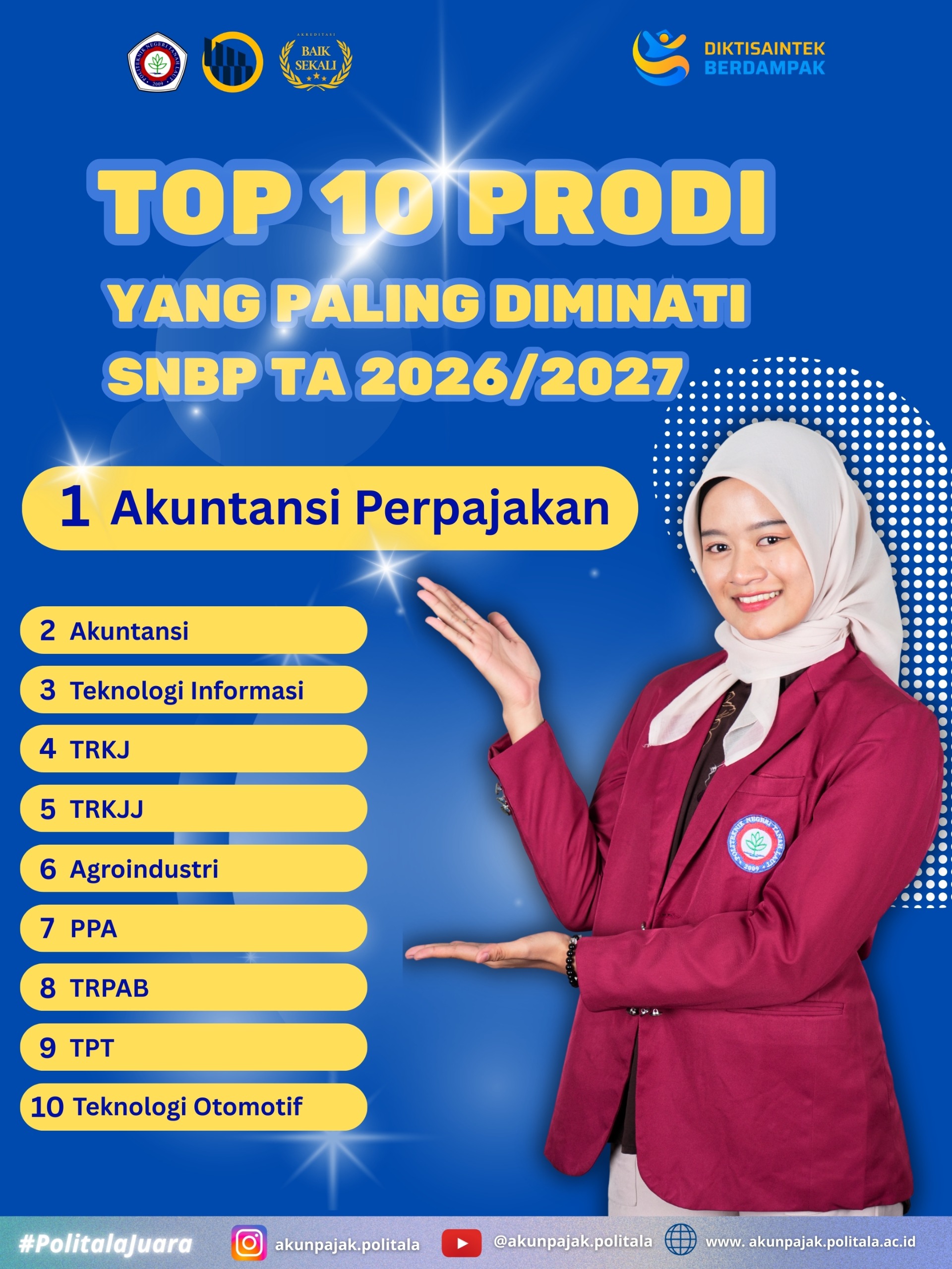 Akuntansi Perpajakan Politala Jadi Primadona SNBP 2026/2027